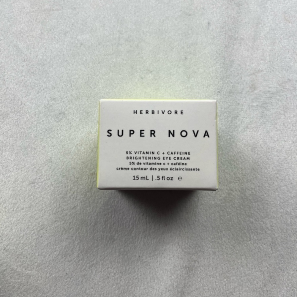 NIB herbivore super nova 5% vitamin C + caffeine brightening eye cream 15ml